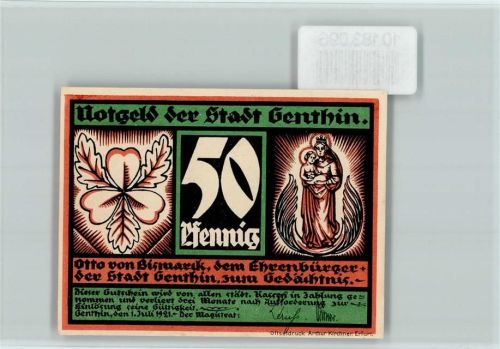 Genthin Notgeld Madonna