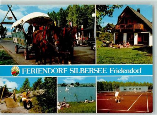Frielendorf Ferienwohnpark Am Silbersee Pferdekutsche Spielplatz Silbersee Segelboot Tennisplatz