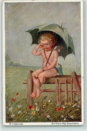 Amor mit einem Regenschirm. Primus 5171