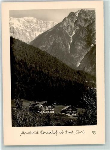 Imst 1952 Alpenhotel Linserhof