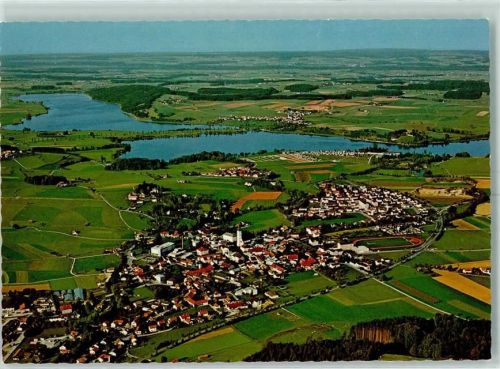 Waging Waginger- und Tachingersee Fliegeraufnahme