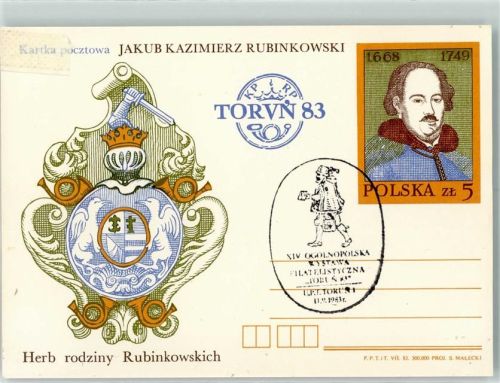 Thorn 24. Ogolnopolska wystawa filatelistyczna Jakub Kazimierz Rubinkowski