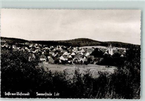 Lohr Rückseite mit Abschürfungen bzw Kleberesten