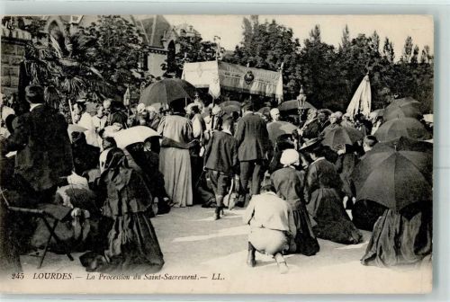 Lourdes Prozession Kirche