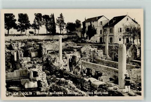 Solin Salona Foto AK Bazikia mucenika Salome Basilica Martyrum