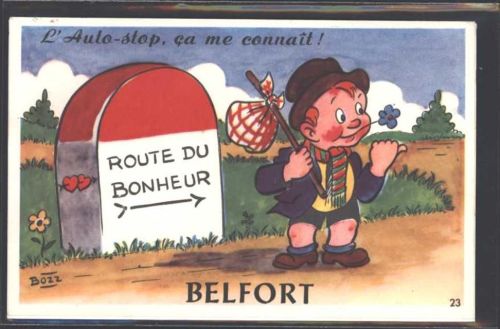 Belfort sign. Bozz Humor Cie des Arts Photomecaniques Nr. 23 AK