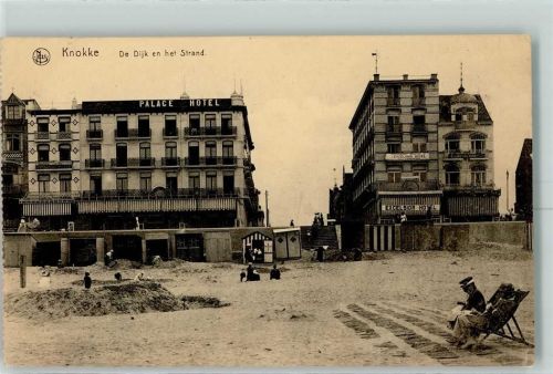 Knokke-Heist 1917 Hotel Strand Feldpost WK I