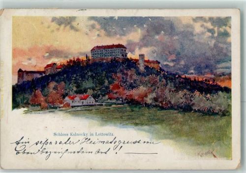 Letovice 1909 Schloss Kalnocky