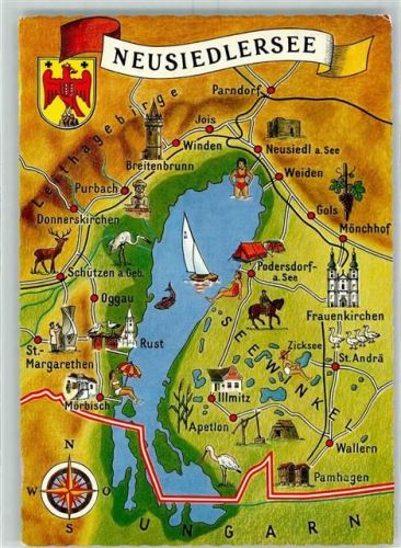Neusiedl Lageplan Neusiedlersee