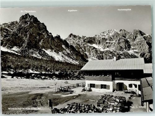 83471 W8240 Schönau a Königssee - Wimbachgriesalm Gr. Palvenhorn Hocheisspitze