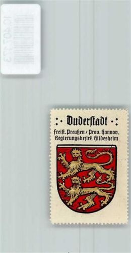 Duderstadt Vignette Wappen Kaffee Hag 1920-1940 Löwen