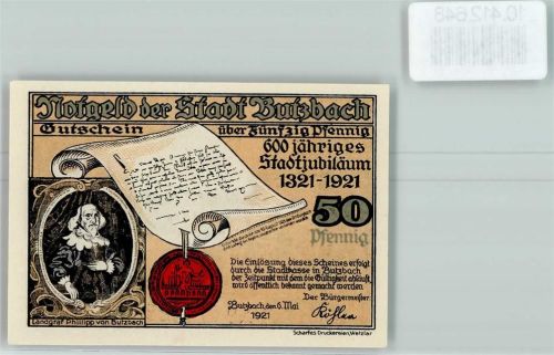35510 W6308 Butzbach - Notgeld Kaserne der Leibdragoner