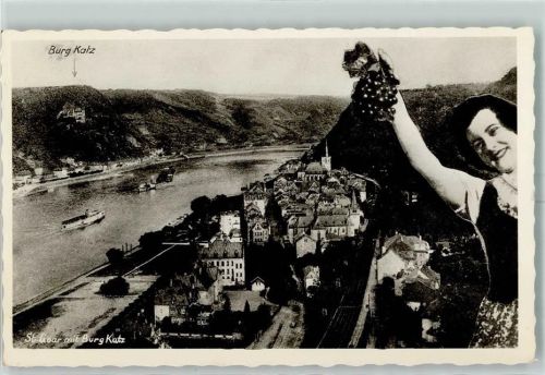 St. Goarshausen Rhein Burg Katz Loreley