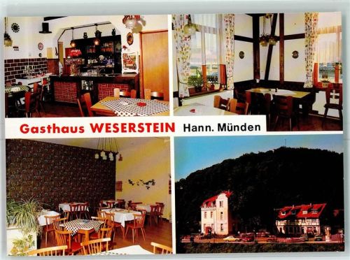 Hann. Münden Gasthaus Weserstein Innenansicht