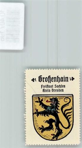 Großenhain Vignette Wappen Kaffee Hag 1920-1940