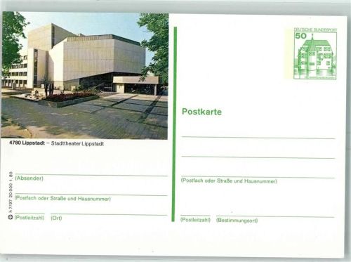 Lippstadt Stadttheater Postkarte