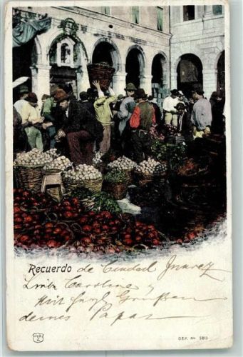 Mexiko City 1901 Marktszene
