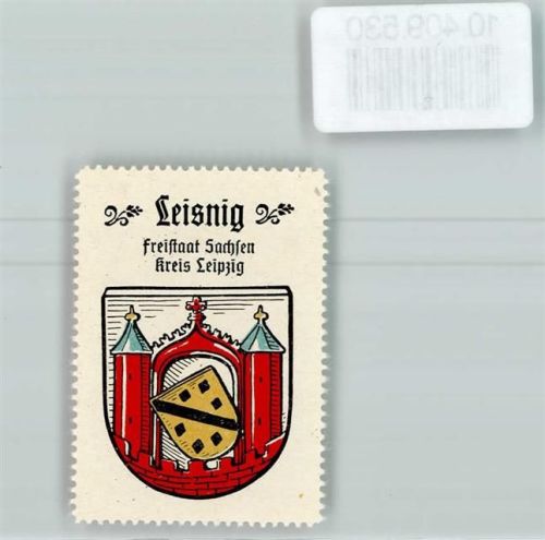 Leisnig Vignette Wappen Kaffee Hag ca 1920-1940