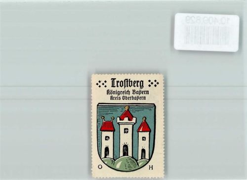 Trostberg Vignette Wappen Kaffee Hag ca 1920-1940