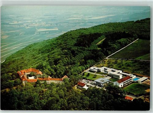 Rödelsee Tagungsstätte Schloß Schwanberg Schwimmbad Fliegeraufnahme