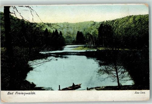 Bad Freienwalde 1905 Baa See Ruderboot