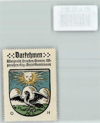 Darkehmen Vignette Wappen Kaffee Hag ca 1920-1940