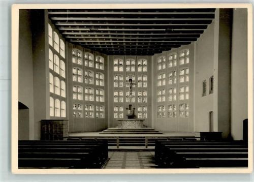 Wackersdorf Kirche Altaransicht Fenster der 12 Apostel Ort handschriftlich