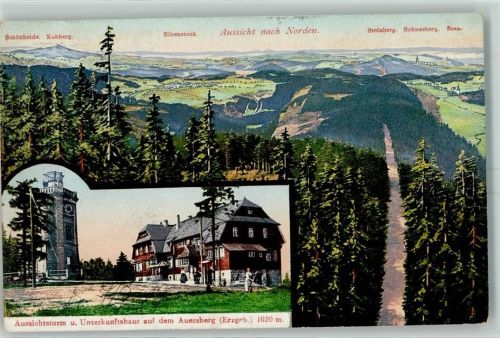 Auersberg - Aussichtsturm und Unterkunftshaus auf dem Auersberg