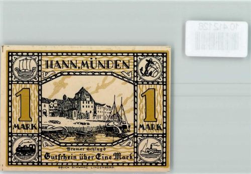Münden Notgeld Bremer Schlagd