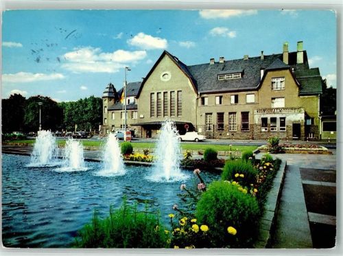 Bad Godesberg Bahnhof Auto Fontäne