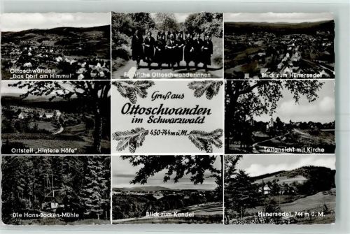 Ottoschwanden Hans Jocken Mühle Blick zum Kandel Hünersedel Trachten