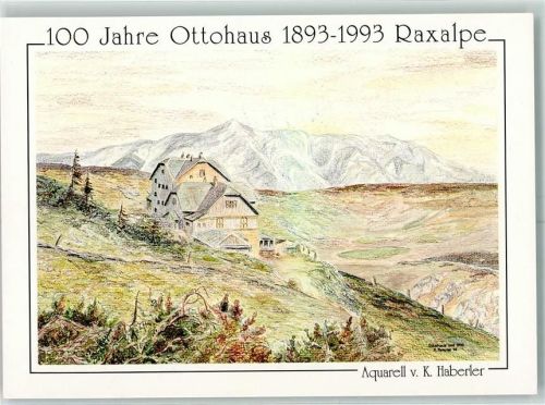 Ottohaus Beschreibung aufgeklebt sign. K. Haberler Hüttenstempel