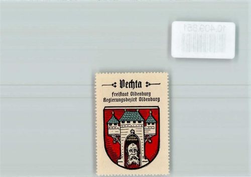 49377 W2848 Vechta - Vignette Wappen Kaffee Hag ca 1920-1940