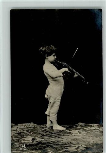1905 Kleiner Junfe als Geiger - Serie 1074-4 AK Fotoverlag