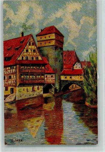 Nürnberg Nr. 1441 von Jahn - Am Henkersteg AK