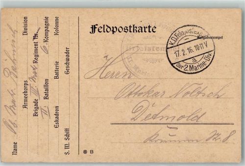 1916 2. Marine-Division