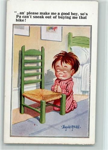Nr. 3673 - Kind betet am Abend, gute Erhaltung