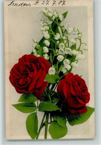 1907 Maiglöckchen und Rosen - Series Natura