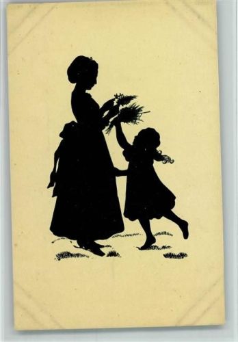 Kunstwart Nr. 67 - Bringen und binden - Mutter und Kind pflücken Blumen Konewka, P. Künstlerkarte