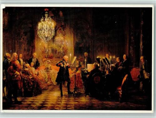 Flötenkonzert König Friedrichs - Hausmusik - Gemälde von Menzel