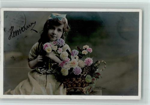 F.K. Paris - Serie. 257 Mädchen mit Blumen AK