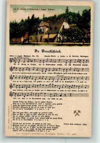 Mundart Nr. 25 Da Draakschänk AK Erzgebirge Liederkarte