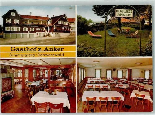 Simmersfeld Gasthaus zum Anker Innenansichten Kachelofen Liegewiese