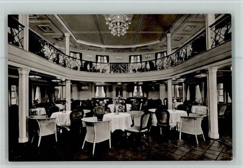 Dampfer New York - Speisesaal der 1. Klasse AK Dampfer New York Foto AK