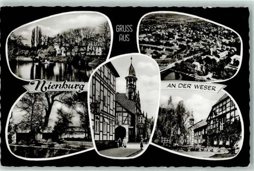 Nienburg Park Altstadt Apotheke Weser