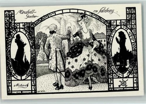 Kunstverlag Swatschek Nr. 297 - Mirabell Garten , sign Ulf Seia