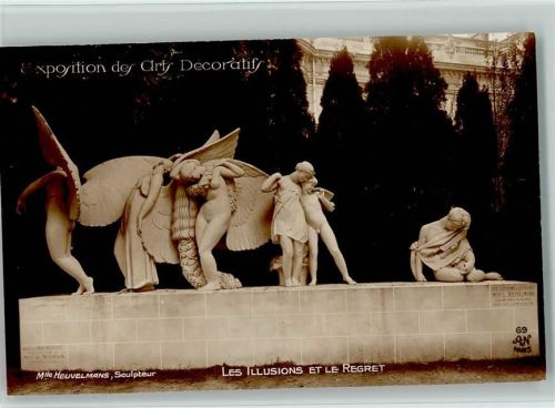 Exposition des Arts Decortatifs - Les Illusions et le Regret - Sculpteur Heuvelmans - Verlag A. noyer Nr. 69 AK