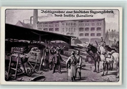 Beschlagnahme einer feindl. Flugzeugfabrik AK