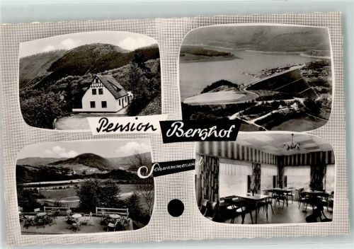 Schwammenauel Pension Berghof Gastraum Gartenterrasse