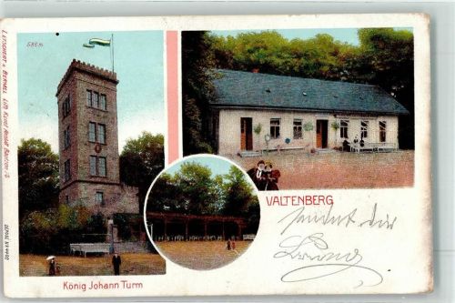 01904 O8505 Neukirch ,Lausitz 1905 - König-Johann-Turm und Gasthaus auf dem Valtenberg